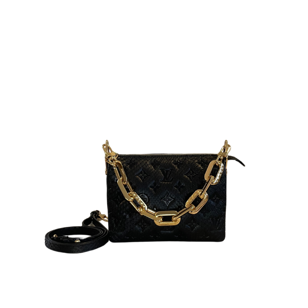 Louis Vuitton Coussin BB in Python - Black