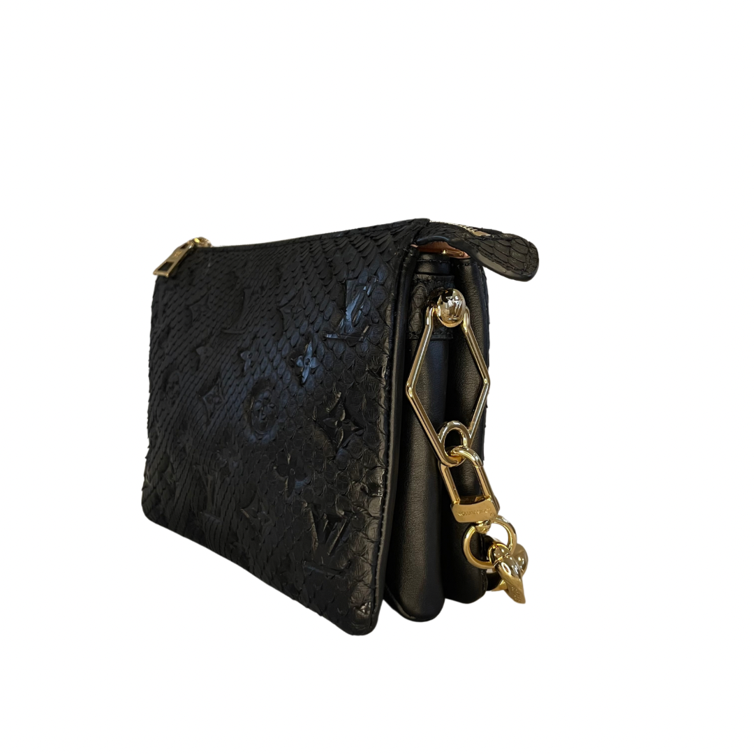 Louis Vuitton Coussin BB in Python - Black