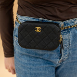 Chanel Black Caviar Waist Bag