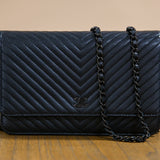 Chanel So Black Mini Chevron WOC