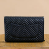 Chanel So Black Mini Chevron WOC