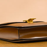 Celine Box Calfskin Medium Box Flap Bag Camel