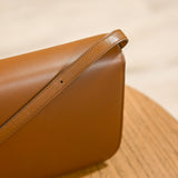 Celine Box Calfskin Medium Box Flap Bag Camel