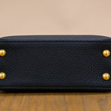 Louis Vuitton Mini Capucines Black Top Handle and Crossbody with Gold Details