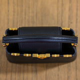 Louis Vuitton Mini Capucines Black Top Handle and Crossbody with Gold Details
