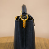 Louis Vuitton Mini Capucines Black Top Handle and Crossbody with Gold Details
