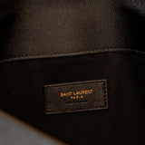 YSL Black Uptown Grain de Poudre Clutch