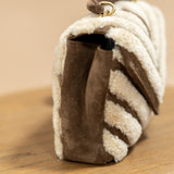 YSL College Medium Crossbody in Shearling and Suede