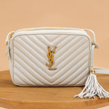 YSL Cream Medium Lou Camera Bag