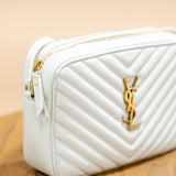YSL Cream Medium Lou Camera Bag